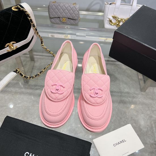 Chanel Elegant Flats Genuine Leather Upper Soft Sheepskin Lining