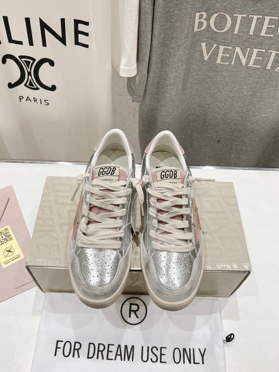 Golden Goose Classic Distressed Leather Sneakers Comfortable Casual Daily Footwear