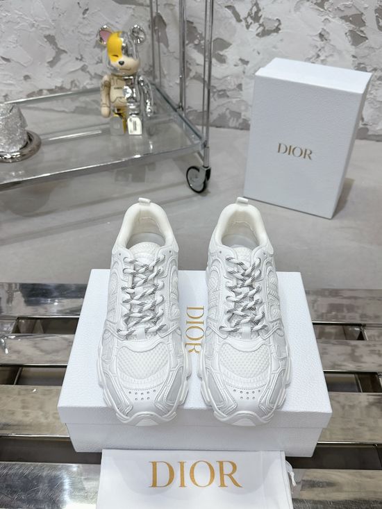 Christian Dior Lightweight Cushioned Casual Sneakers Mixed Material