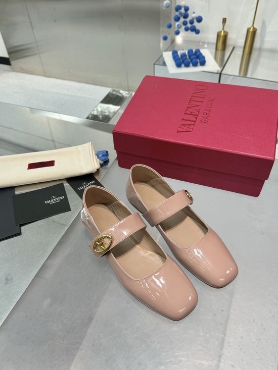 Valentino Elegant Leather Mary Jane Dress Shoes