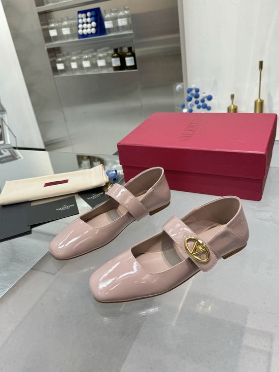Valentino Elegant Leather Mary Jane Dress Shoes