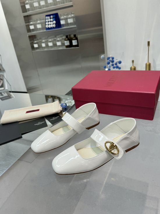 Valentino Elegant Leather Mary Jane Dress Shoes