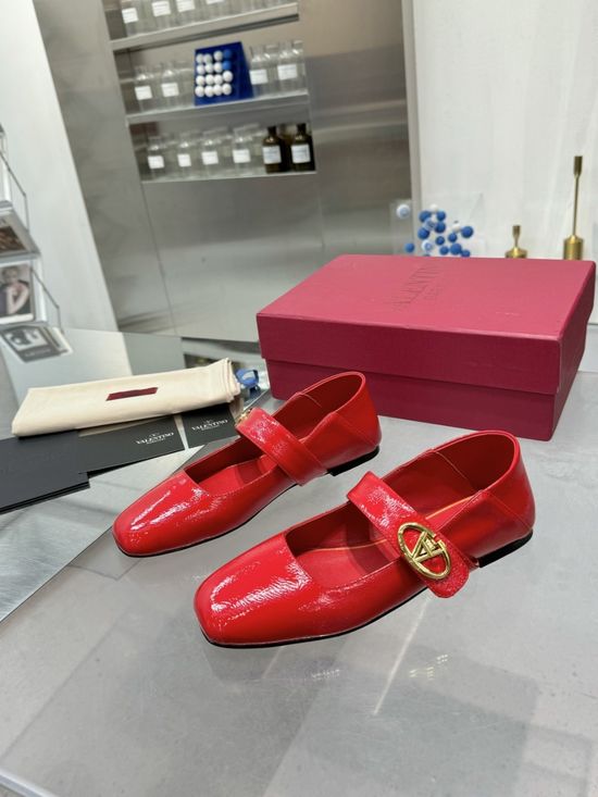 Valentino Elegant Leather Mary Jane Dress Shoes