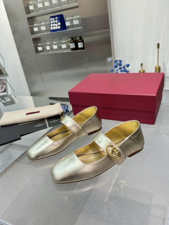 Valentino Elegant Leather Mary Jane Dress Shoes