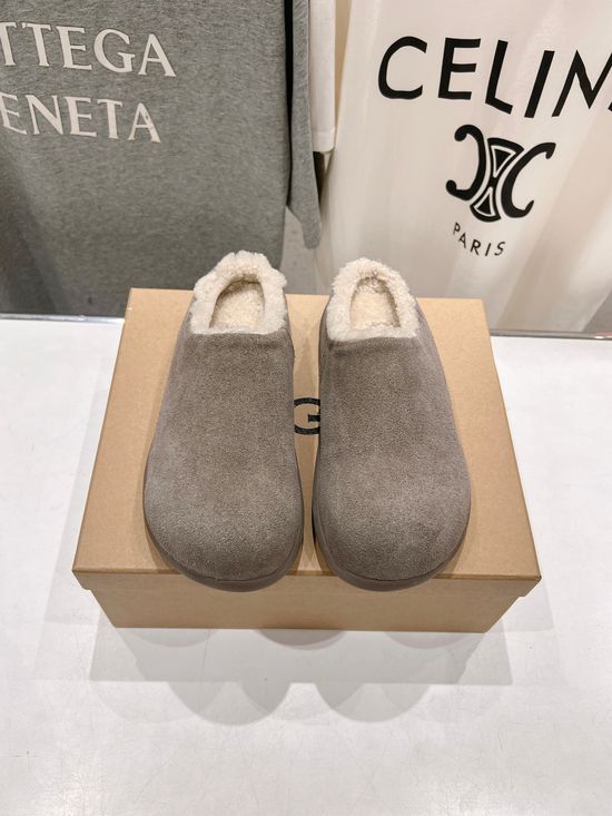 UGG Thick Sole Shearling Lined Slip On Mules Comfortable Casual Shoes