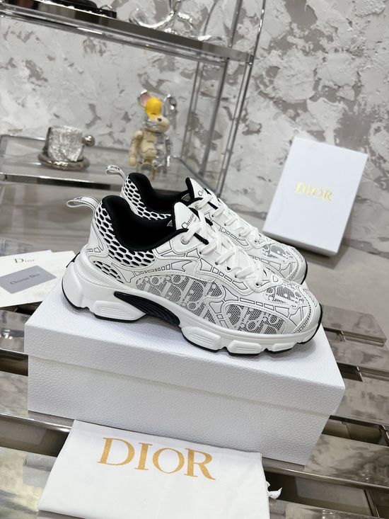 Christian Dior Lightweight Cushioned Casual Sneakers Mixed Material