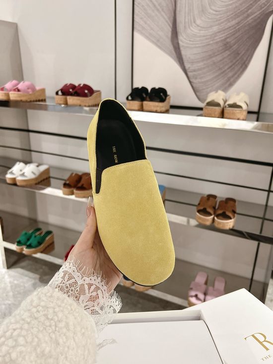 The Row Soft Nappa Leather Loafers with Non-slip Sole