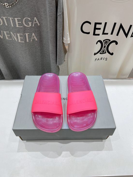 Balenciaga Casual Non Slip Beach Slides Comfortable Lazy Slip On Footwear