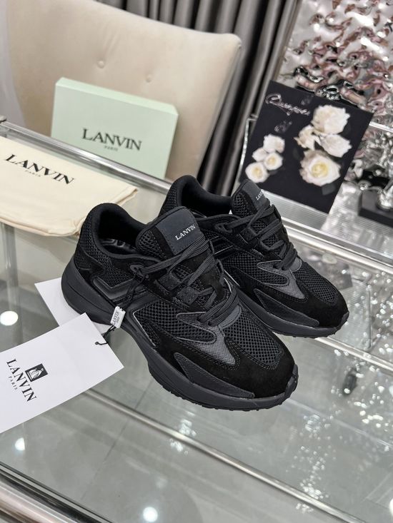 Lanvin Classic Suede Leather Casual Sneakers For Daily Wear
