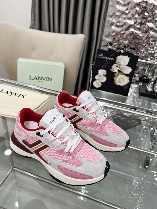 Lanvin Classic Suede Leather Casual Sneakers For Daily Wear