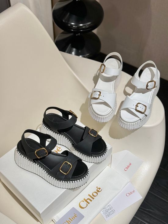 Chloe Genuine Leather Sandals with Sheepskin Lining Durable Sole