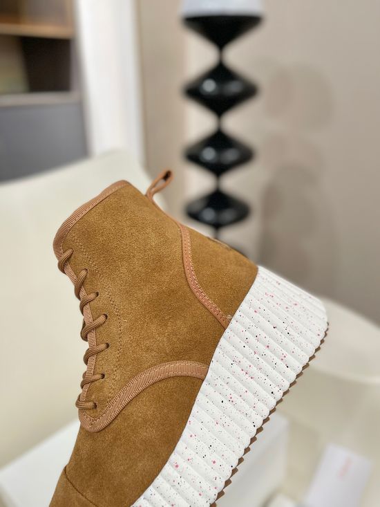 Chloe Suede Warm Footwear with Wool Lining Light Thick Sole