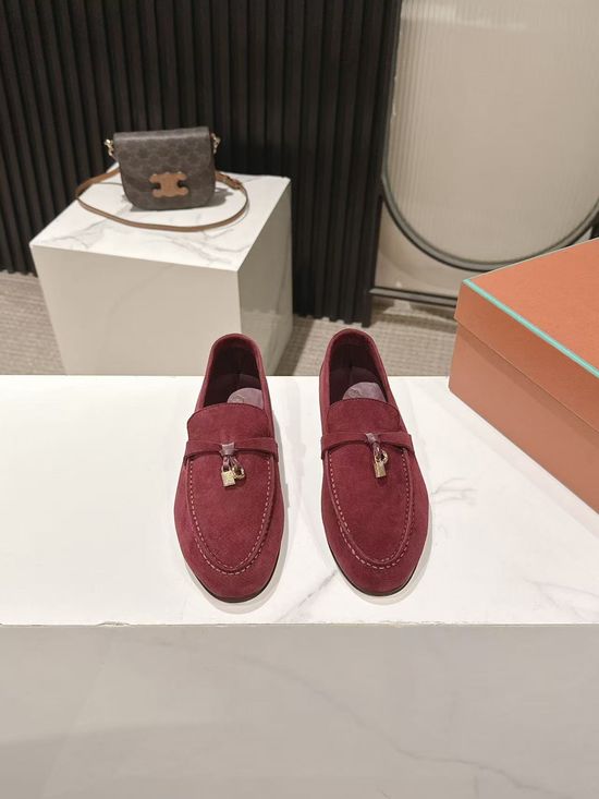 Loro Piana Classic Tassel Suede Loafers Comfortable Minimalist Daily Shoes
