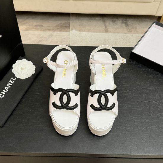 Chanel Platform Heel Soft Lining Non-slip Sandals
