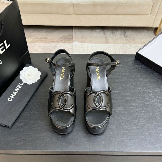 Chanel Platform Heel Soft Lining Non-slip Sandals