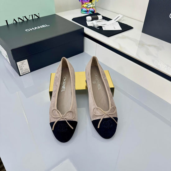 Chanel Premium Sheepskin Ballet Flats Soft Lining Comfortable