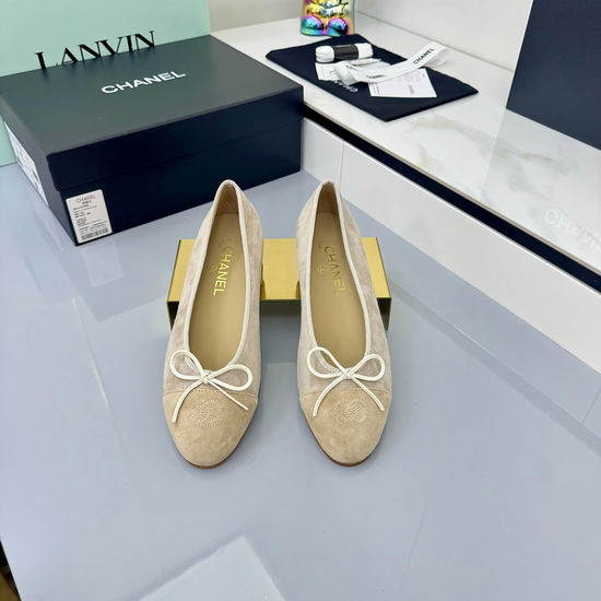 Chanel Premium Sheepskin Ballet Flats Soft Lining Comfortable