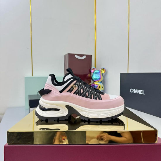 Chanel Premium Leather Casual Sneakers With Combination Sole