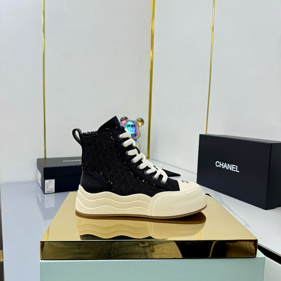 Chanel Elegant Short Boots With Hardware Buckle Soft Lining