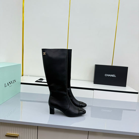 Chanel High Quality Chunky Heel Ankle Boots Easy To Match Outfits