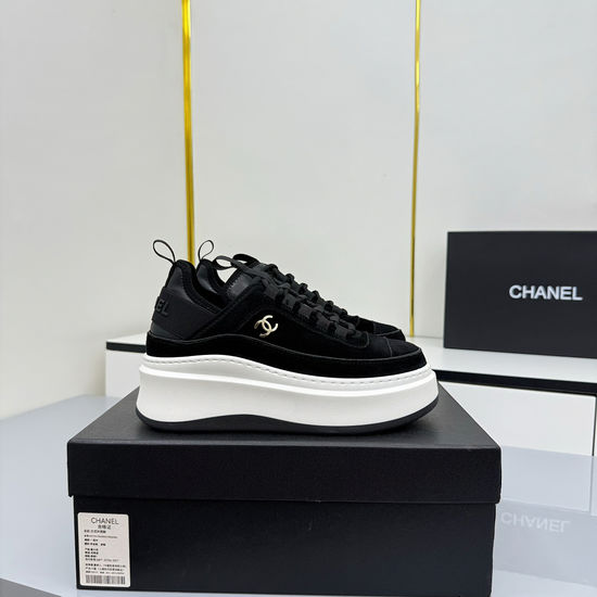 Chanel Embroidered Premium Casual Platform Sneakers