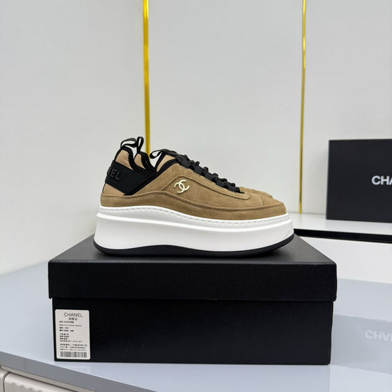 Chanel Embroidered Premium Casual Platform Sneakers