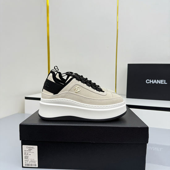 Chanel Embroidered Premium Casual Platform Sneakers