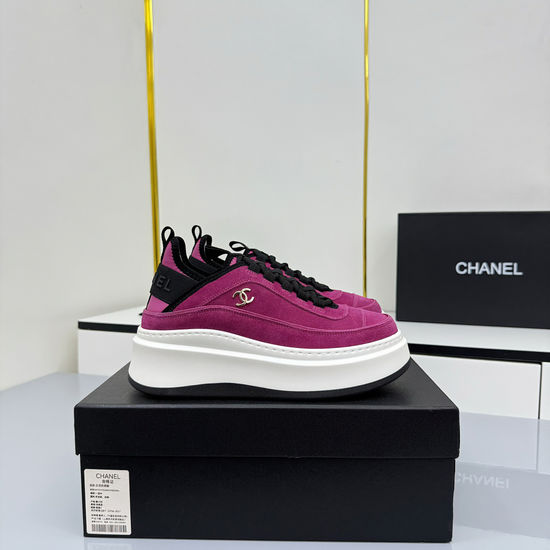 Chanel Embroidered Premium Casual Platform Sneakers