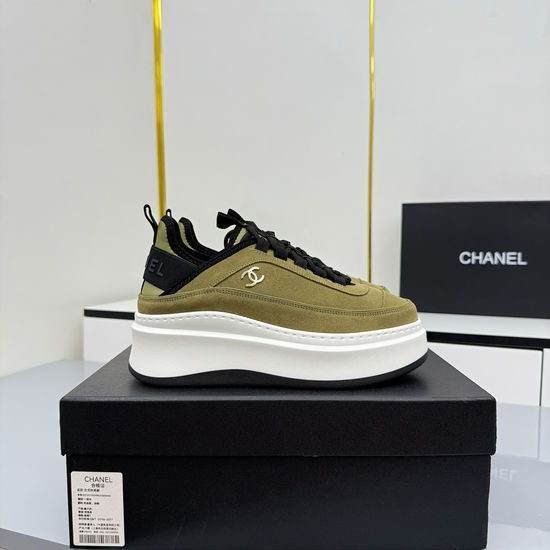 Chanel Embroidered Premium Casual Platform Sneakers