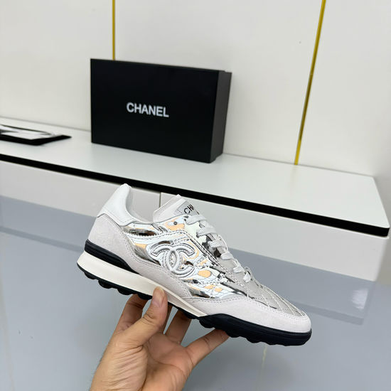 Chanel Embroidered Mesh Breathable Casual Comfort Sports Shoes