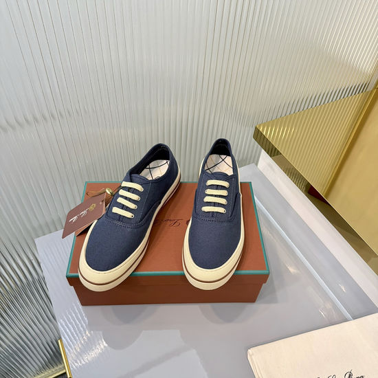 Loro Piana Classic Canvas Sneakers for Casual Wear