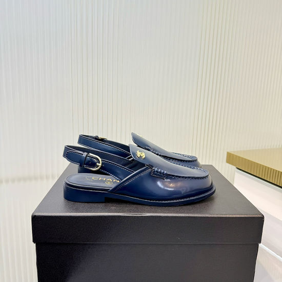 Chanel Classic Patent Leather Low Heel Comfort Loafers