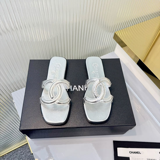 Chanel Elegant Versatile Soft Comfortable Flat Slides