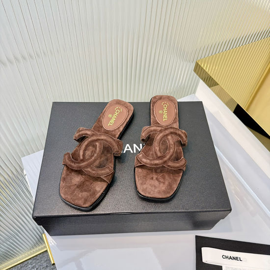 Chanel Elegant Versatile Soft Comfortable Flat Slides