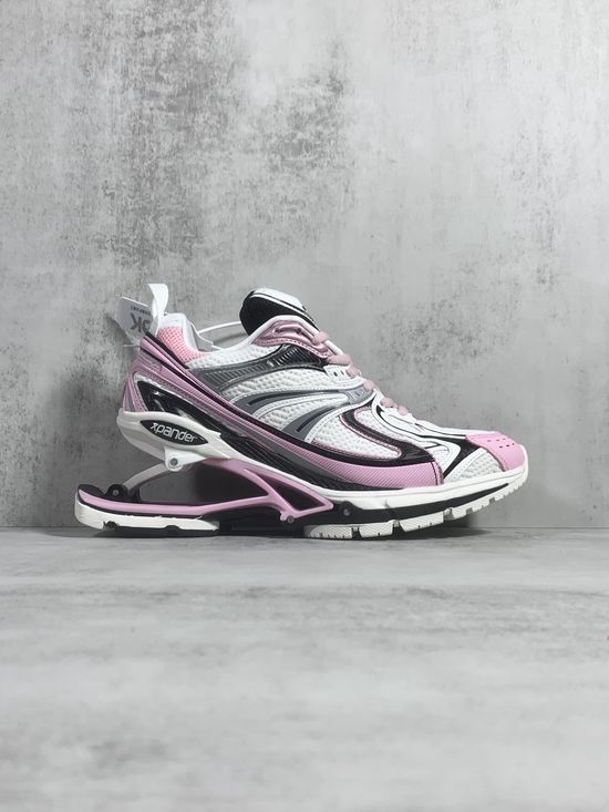 Balenciaga White Pink Retro Spring Sneakers Lightweight Casual Shoes