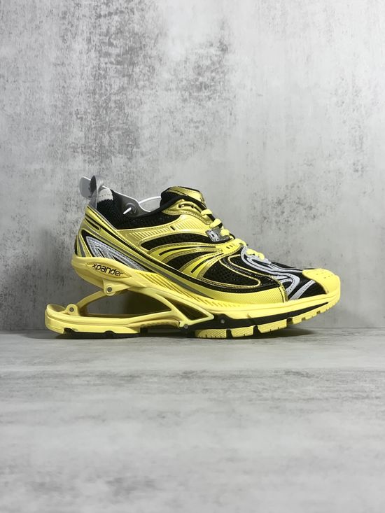 Balenciaga Vintage Black Yellow Spring Sole Casual Sneakers