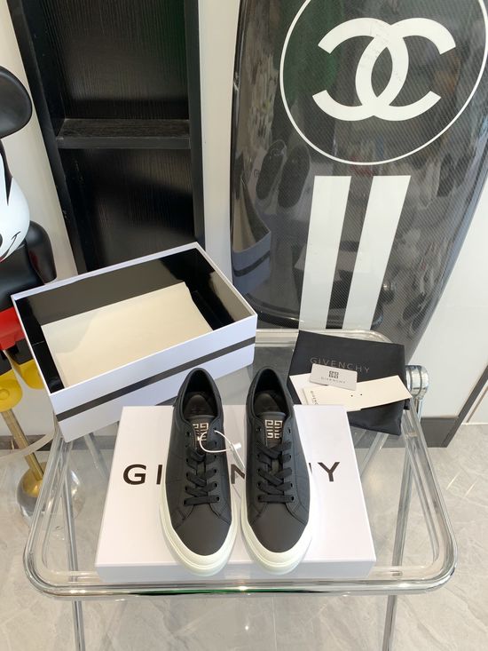 Givenchy Genuine Leather White Casual Shoes With Non-slip Sole