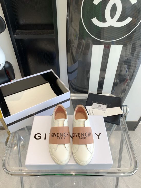 Givenchy Genuine Leather White Casual Shoes With Non-slip Sole