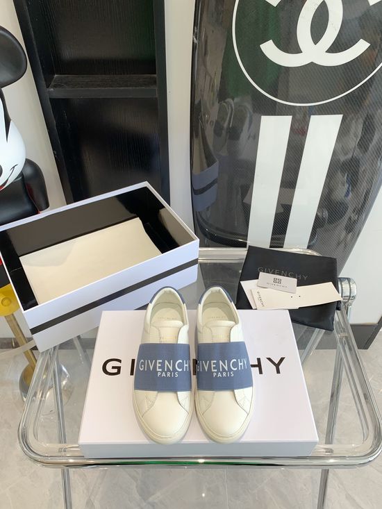 Givenchy Genuine Leather White Casual Shoes With Non-slip Sole