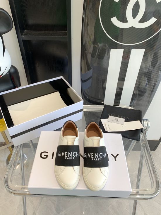 Givenchy Genuine Leather White Casual Shoes With Non-slip Sole