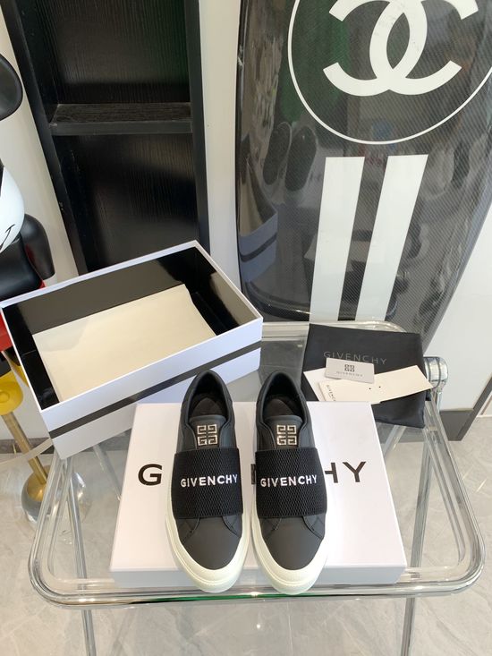 Givenchy Genuine Leather White Casual Shoes With Non-slip Sole