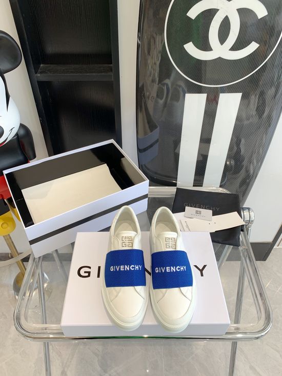Givenchy Genuine Leather White Casual Shoes With Non-slip Sole