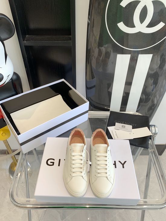 Givenchy Genuine Leather White Casual Shoes With Non-slip Sole
