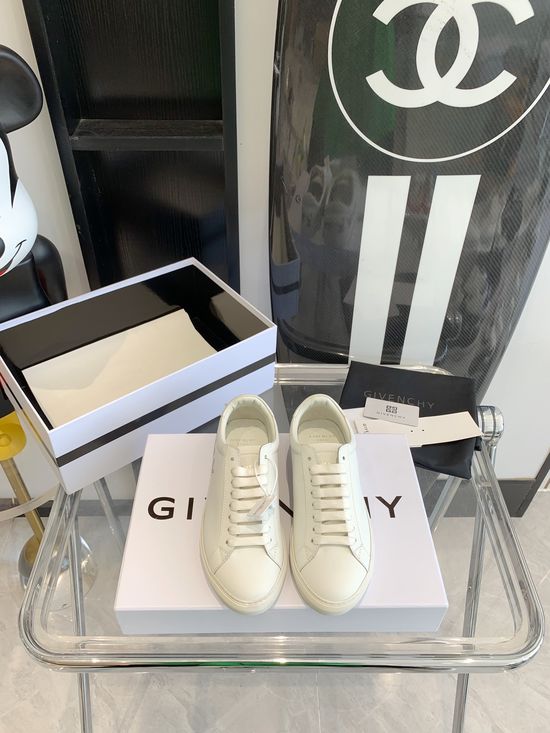 Givenchy Genuine Leather White Casual Shoes With Non-slip Sole