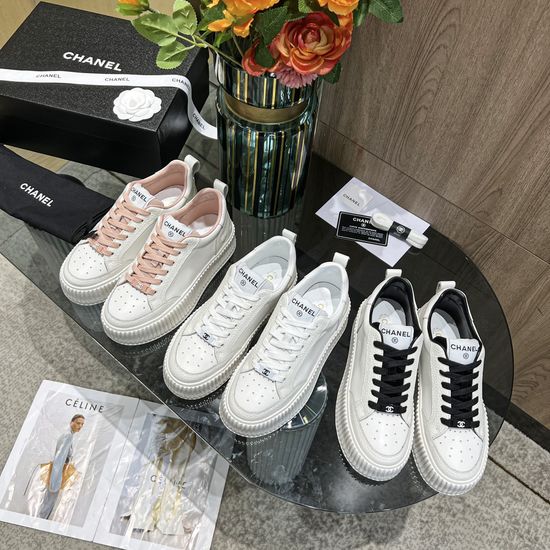 Chanel Premium Leather Flats With Soft Sheepskin Lining Full Packaging