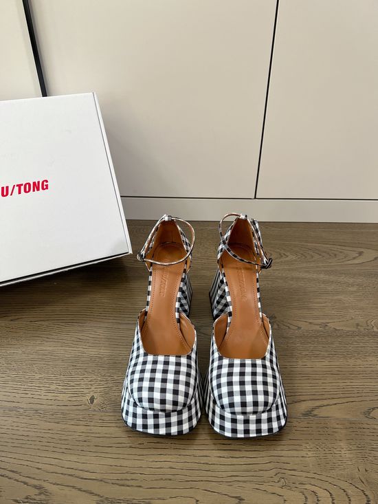 ShushuTon Thick Sole Mary Jane Sandals With Strap Classic Design