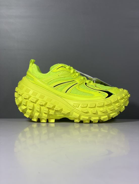 Balenciaga Vintage Platform Sneakers with Textured Tire Pattern Sole