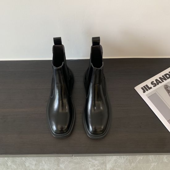 The Row Classic Leather Chelsea Ankle Boots