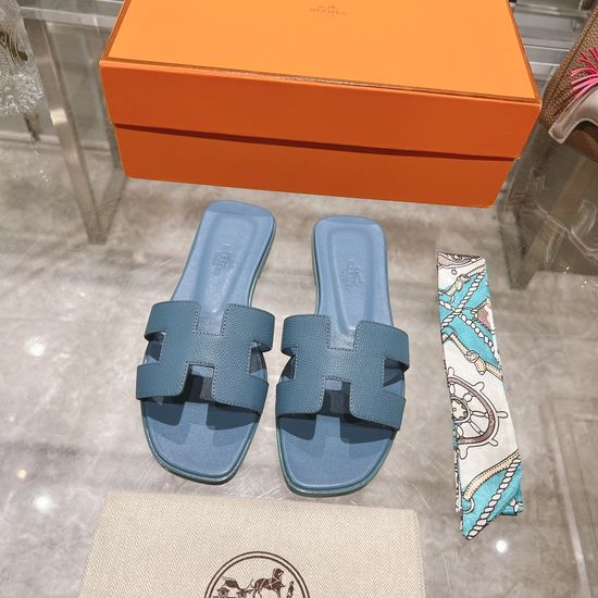 Hermes Calfskin Casual Slides Soft Comfortable Daily Wear Footwear