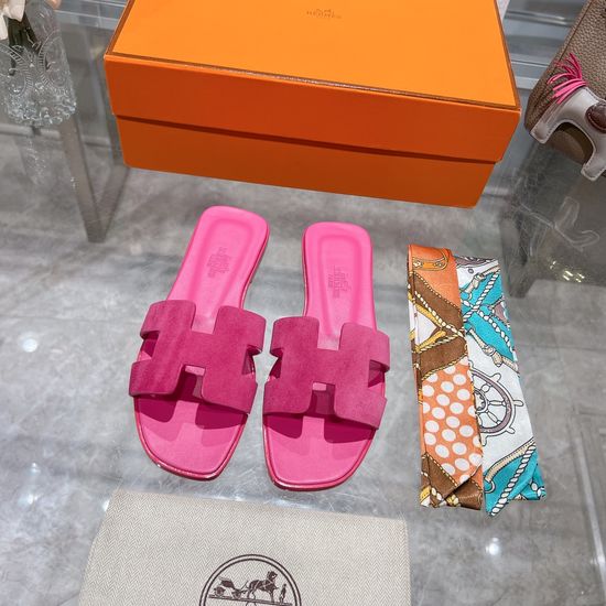 Hermes Calfskin Casual Slides Soft Comfortable Daily Wear Footwear